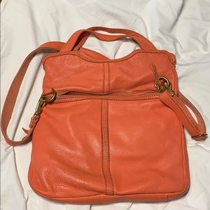 Coral color Fossil Purse
